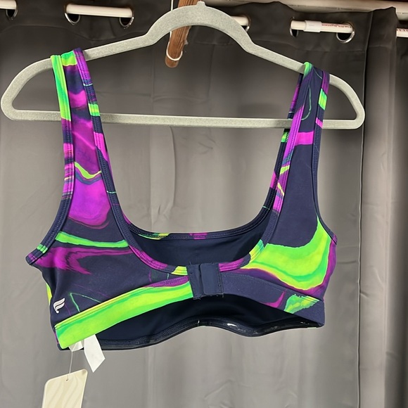 Fabletics Purple & Green Sports Bra - Picture 2 of 5
